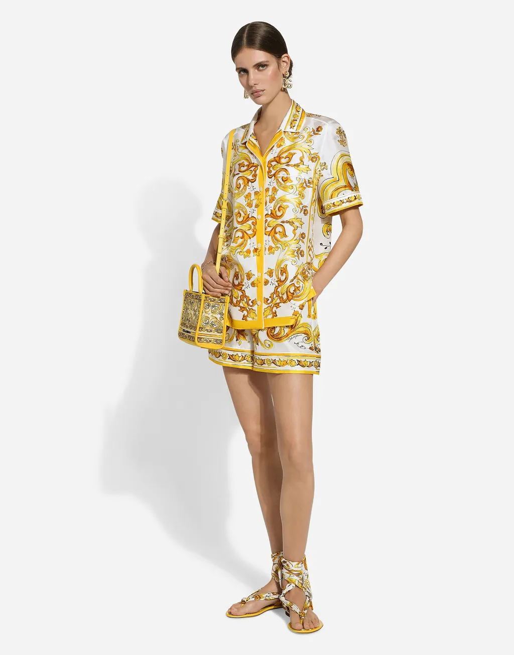 Majolica Printed Twill Shorts