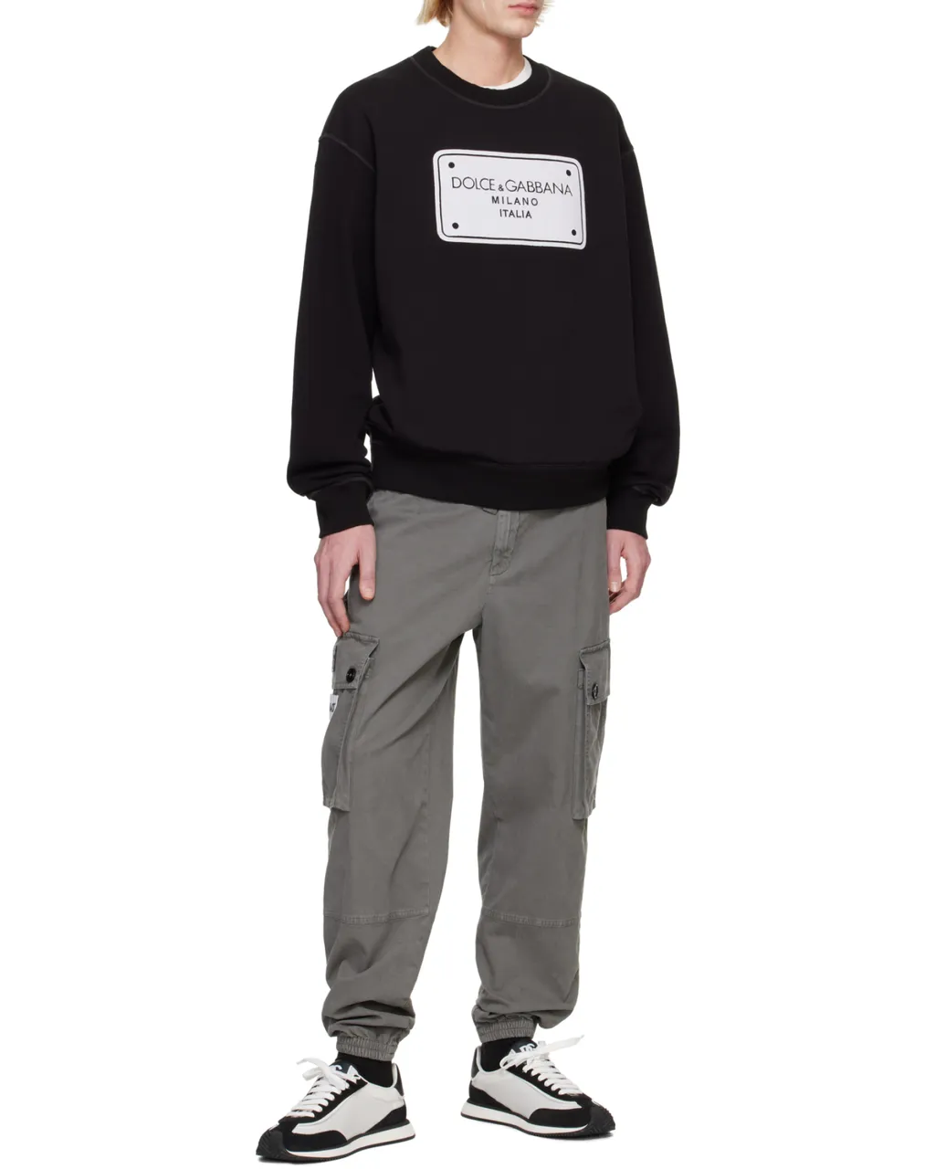 Dg Logo Tag Crewneck Sweatshirt