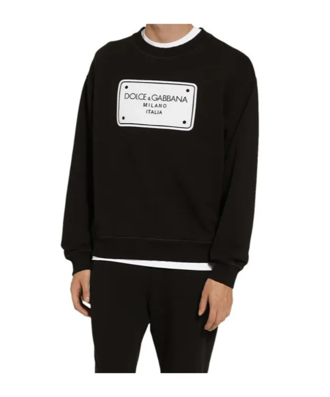 Dg Logo Tag Crewneck Sweatshirt