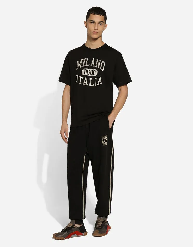 Dg Logo Printed Jogging Pants