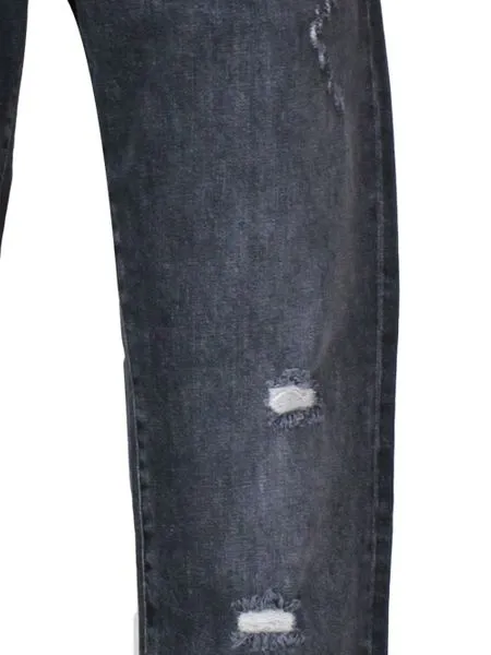 Straight Leg Distressed Jeans
