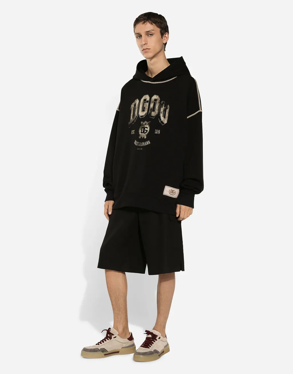 Logo Printed Oversize Hoodie