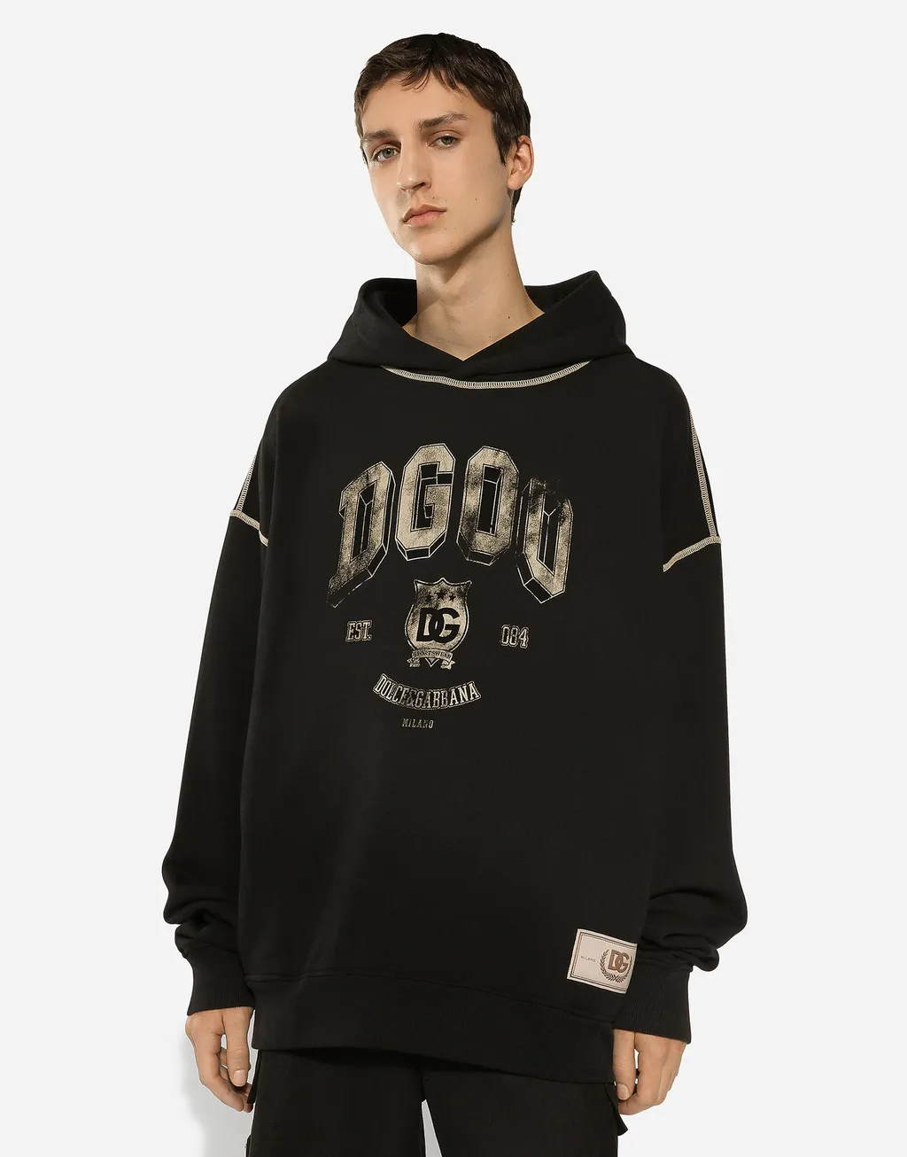 Logo Printed Oversize Hoodie