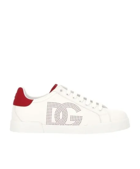 Portofino Dg Logo Perforated Sneakers