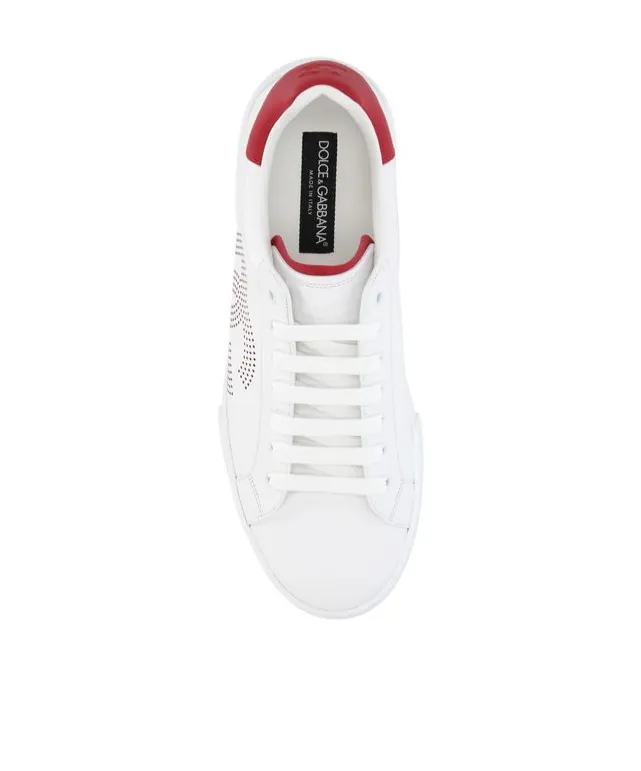Portofino Dg Logo Perforated Sneakers