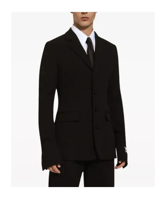 Single-Breasted Straight Hem Blazer