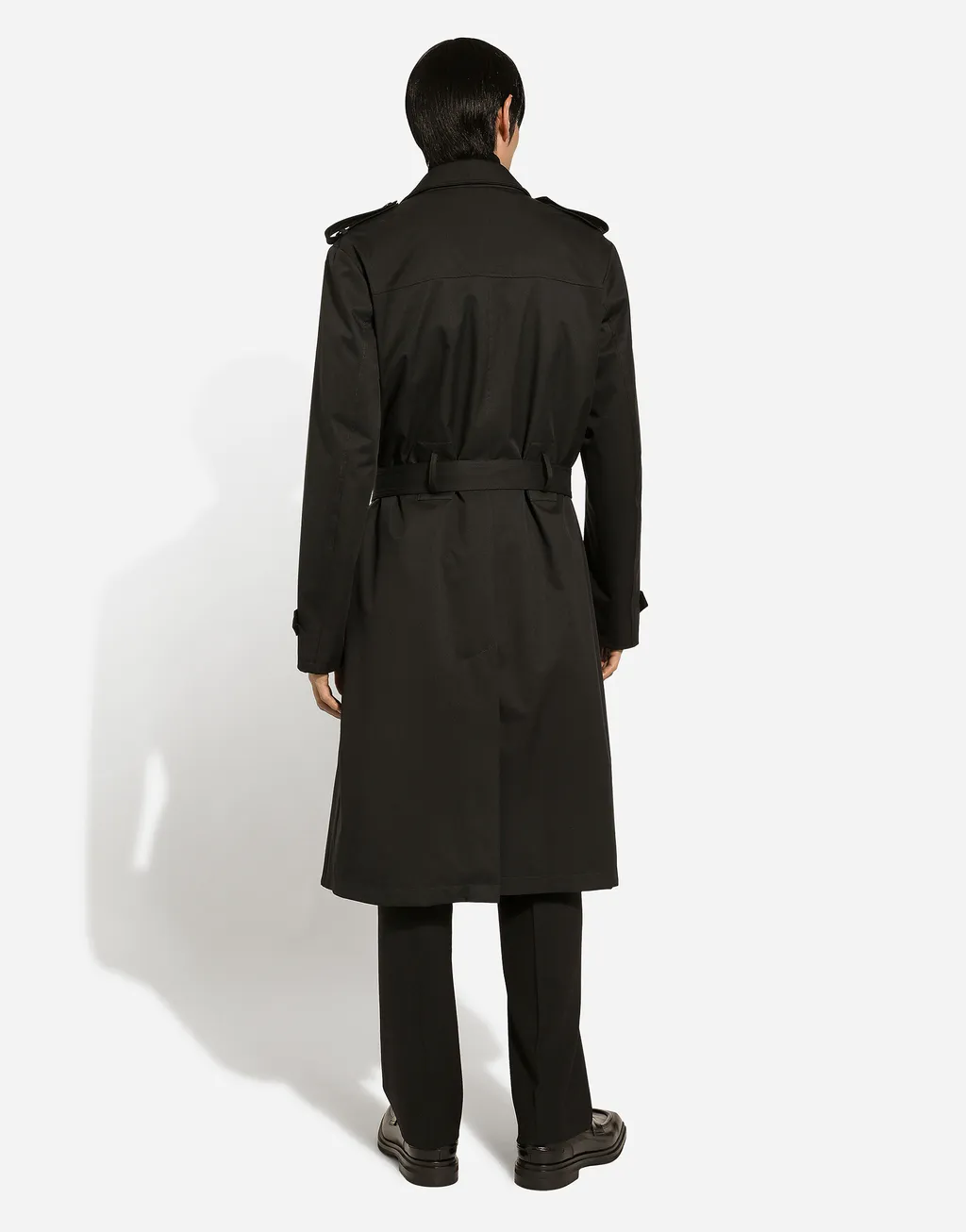 Belted Double-Breasted Trench Coat