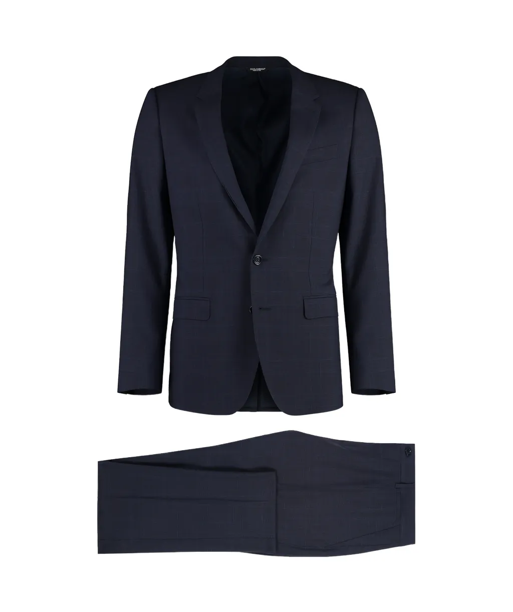 Single-Breasted Glen Plaid Martini-Fit Suit