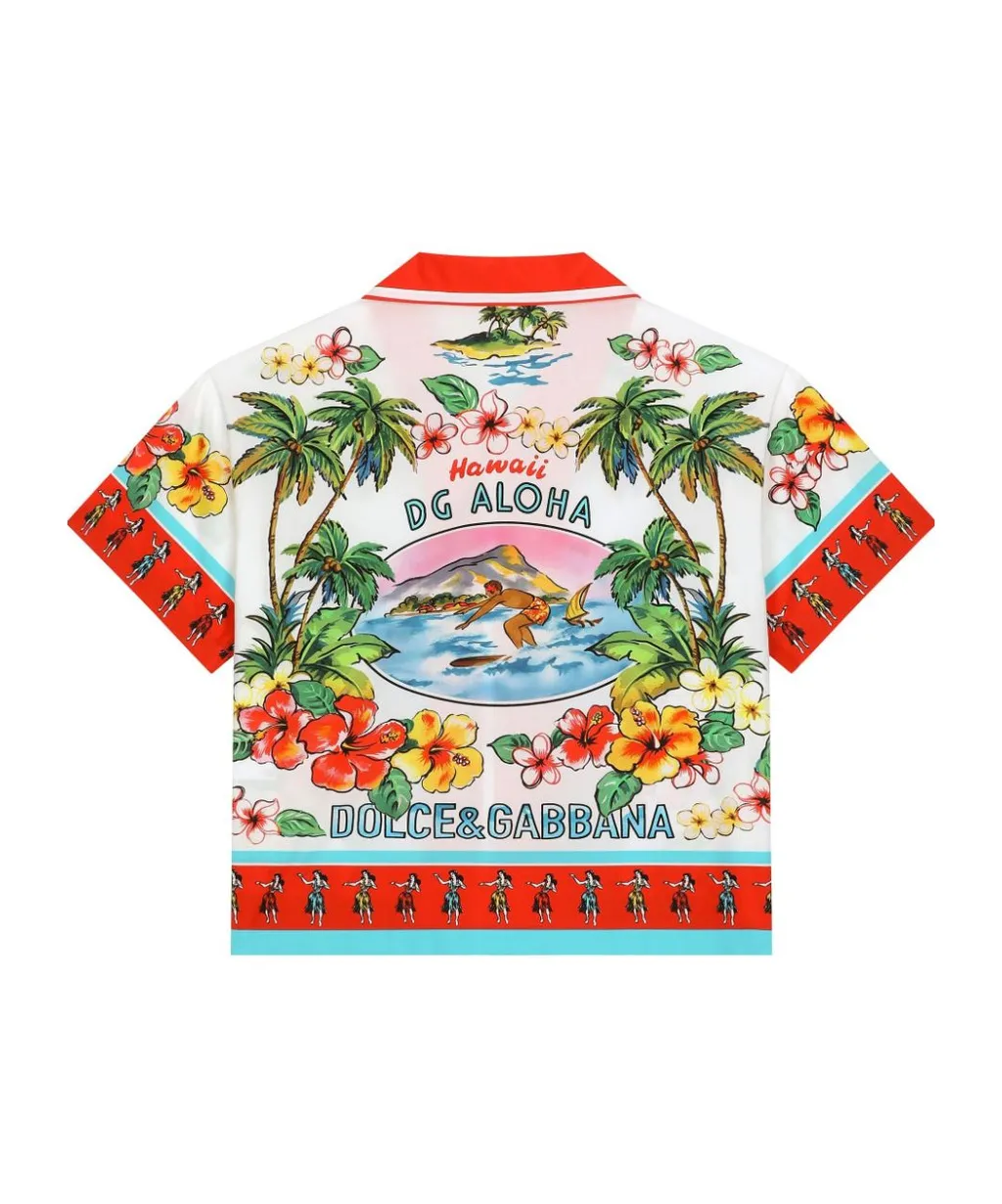 Graphic-Print Cotton Shirt