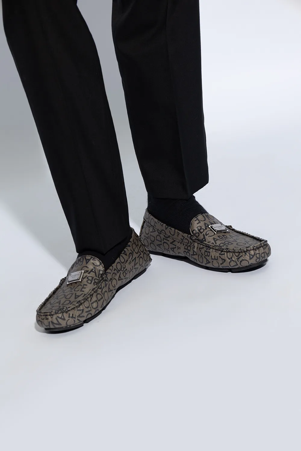 Logo Plaque Loafers