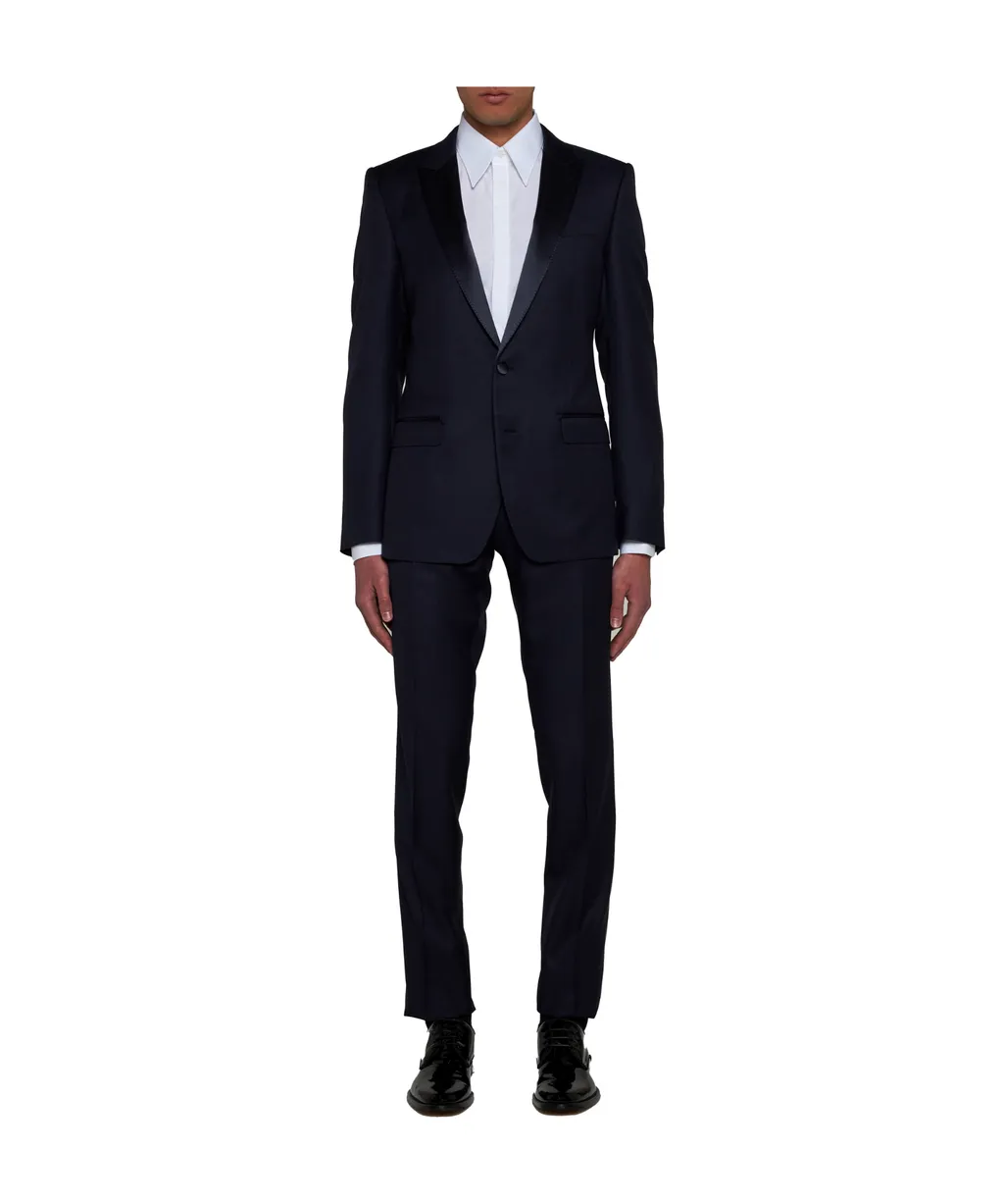 Single-Breasted Pressed Crease Tailored Suit