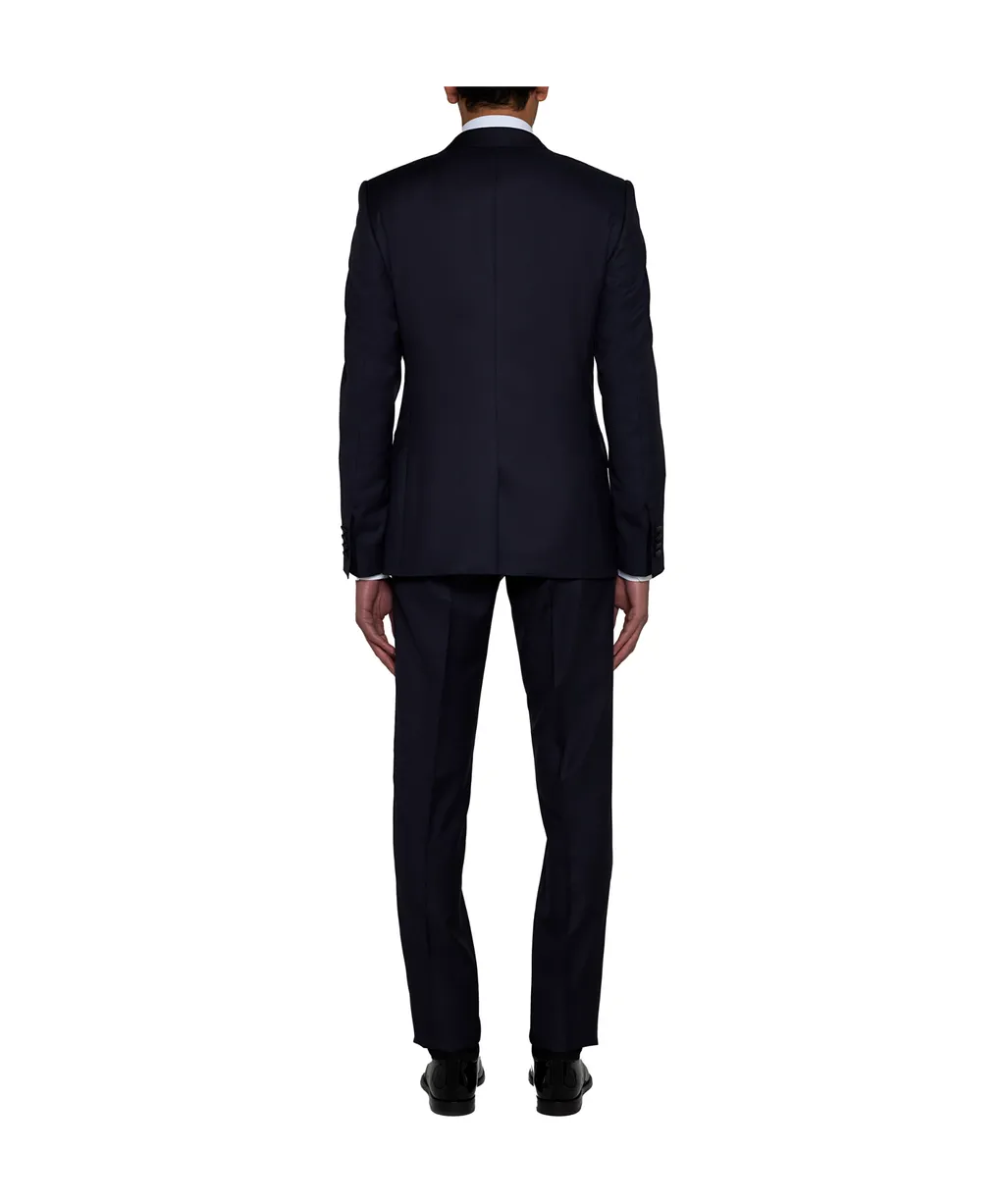 Single-Breasted Pressed Crease Tailored Suit