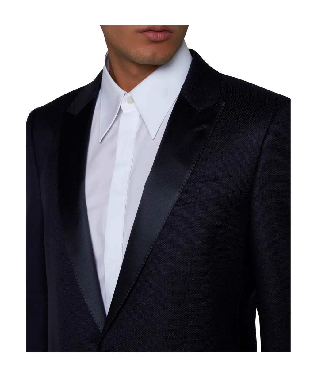Single-Breasted Pressed Crease Tailored Suit