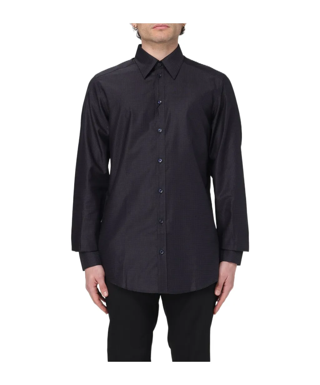 Micro Polka-Dot Shirt
