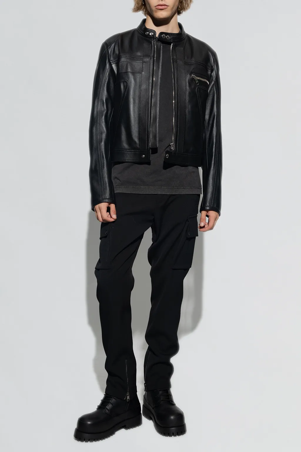 Logo-Patch Tapered Leg Cargo Trousers