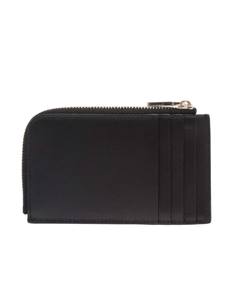 Logo-Embossed Zipped Wallet