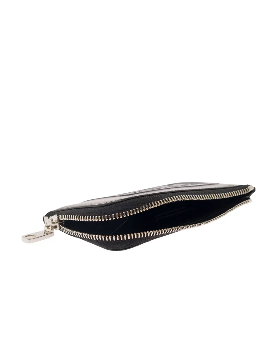 Logo-Embossed Zipped Wallet