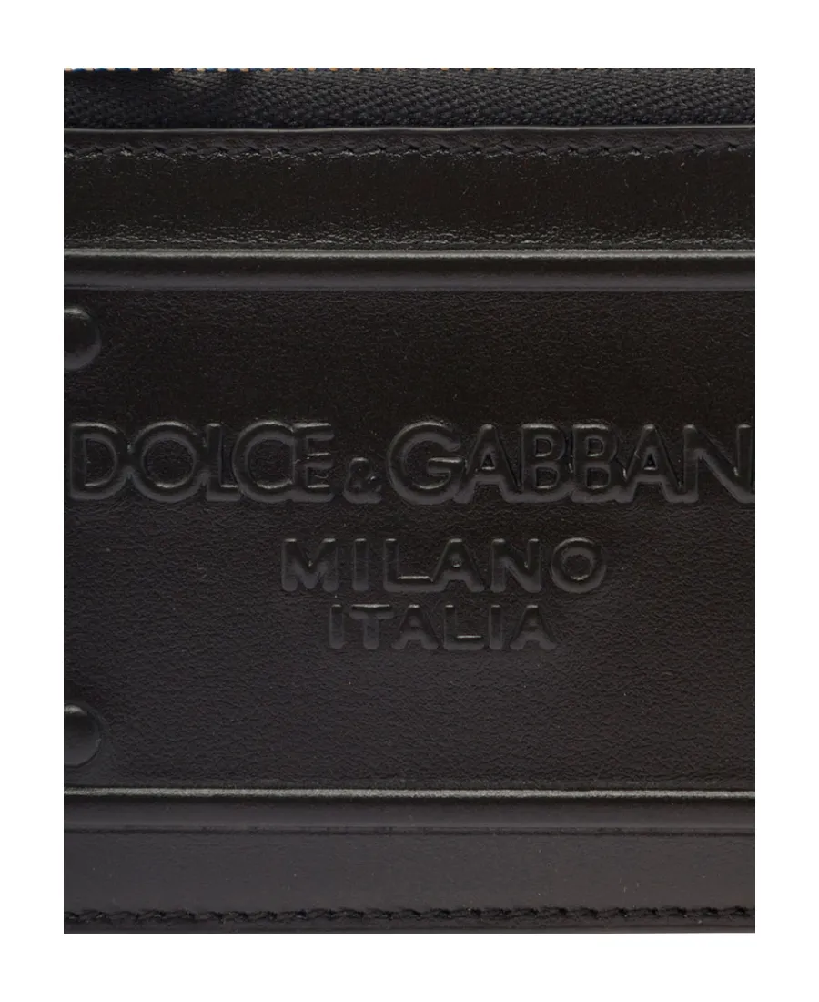 Logo-Embossed Zipped Wallet