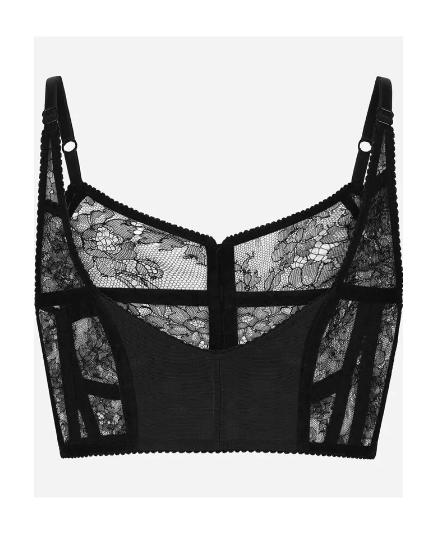 Strapped Lace Lingerie Bustier
