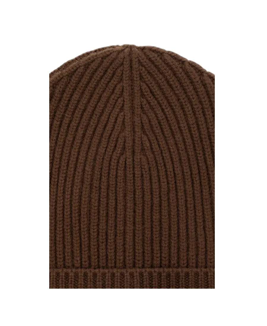 Turn-Up Brim Knit Beanie