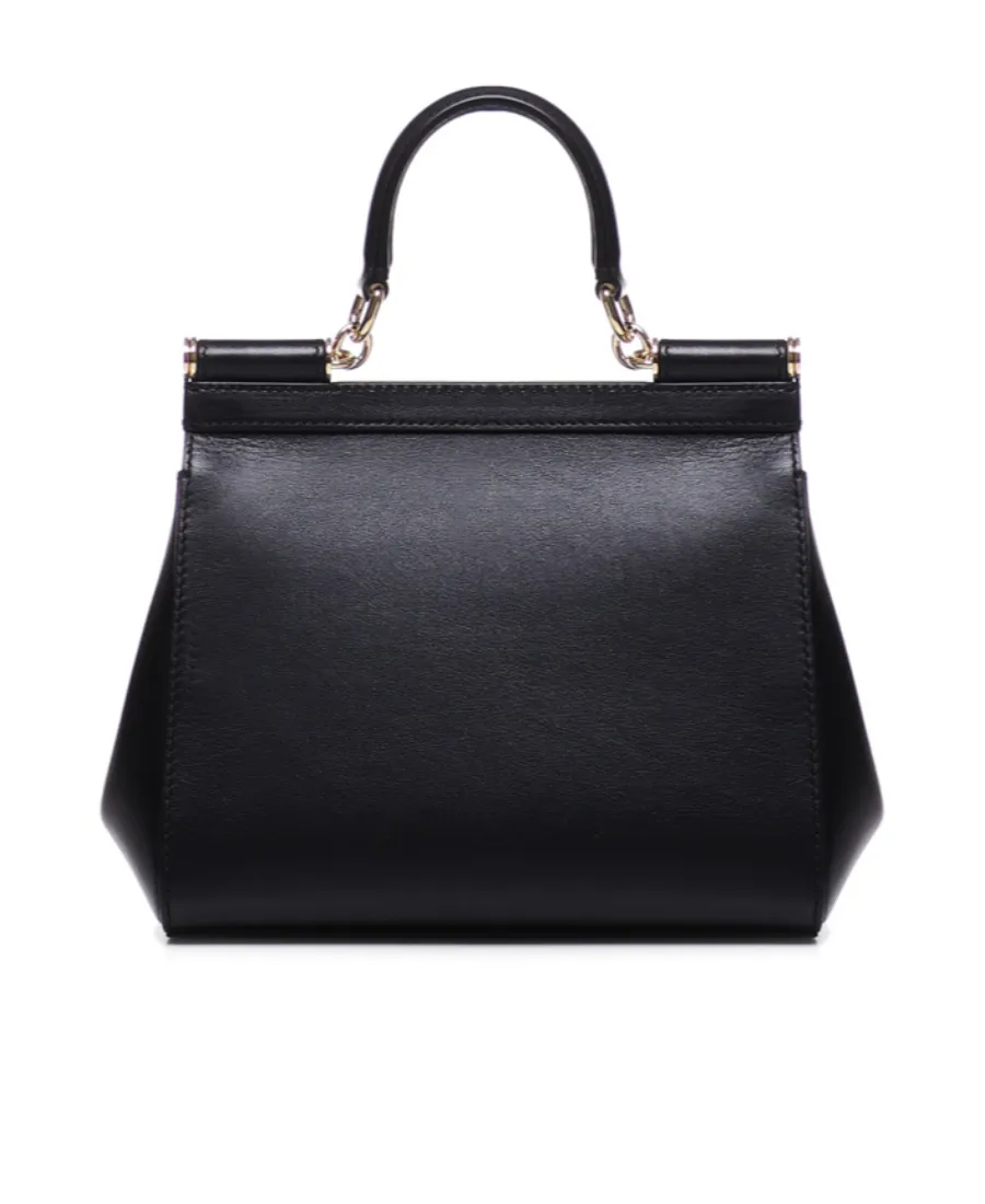Logo Plaque Foldover Top Tote Bag