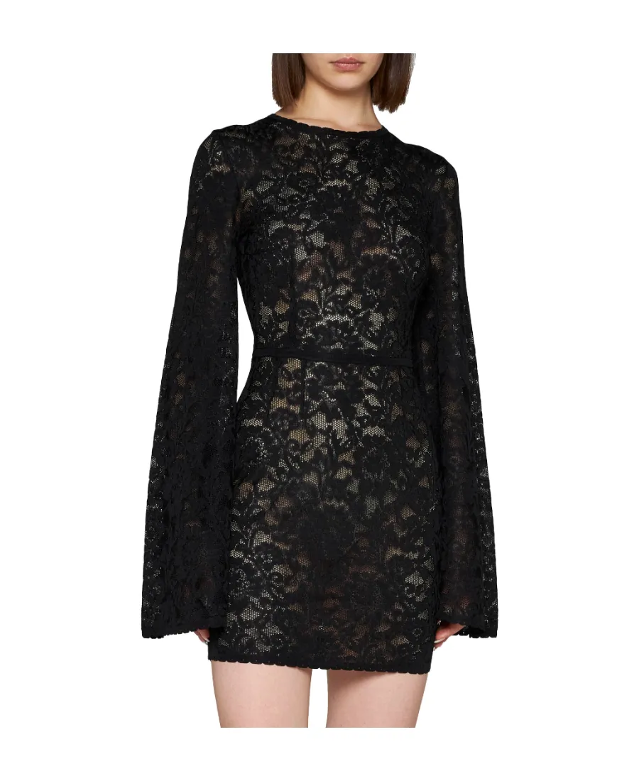 Long-Sleeved Lace Dress