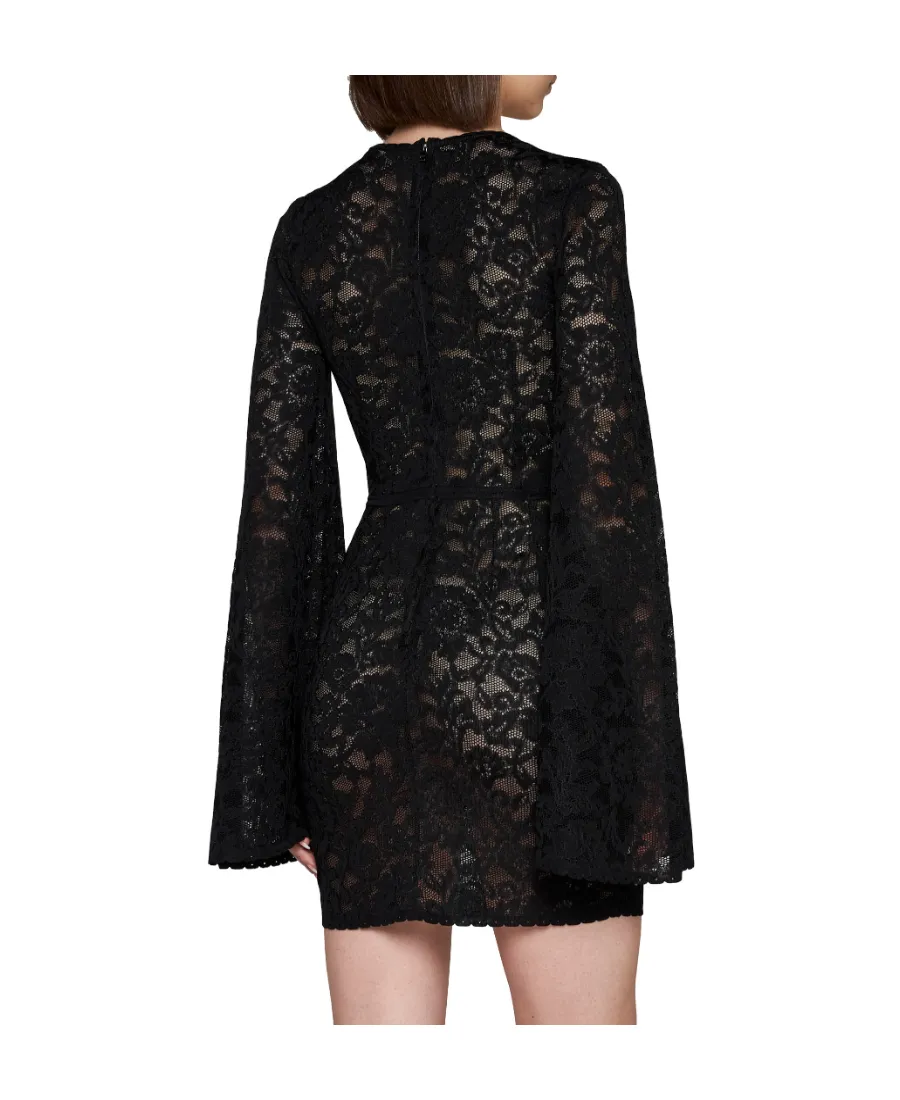 Long-Sleeved Lace Dress