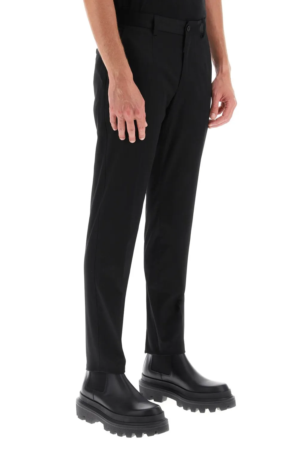 Mid-Rise Chino Trousers