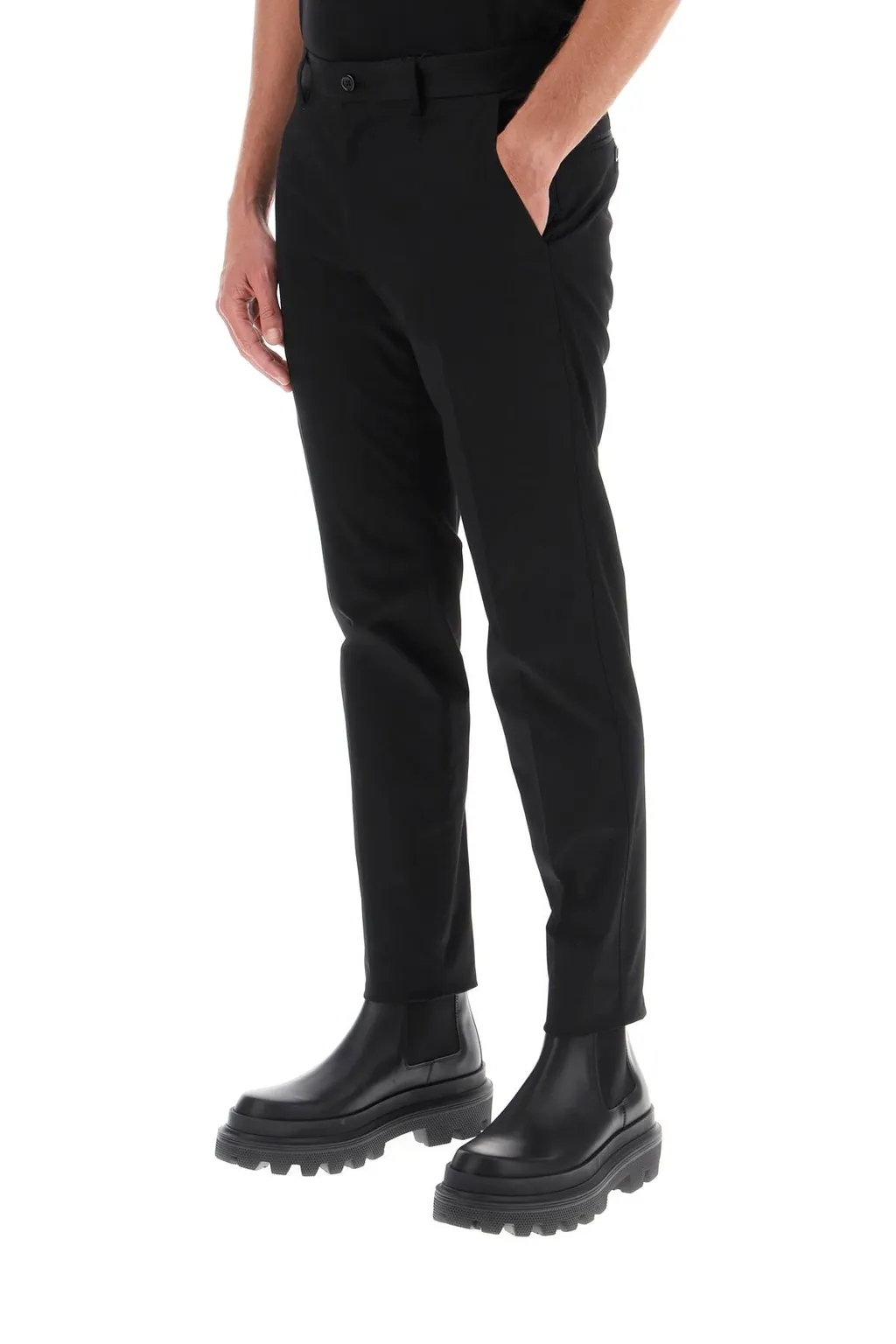 Mid-Rise Chino Trousers