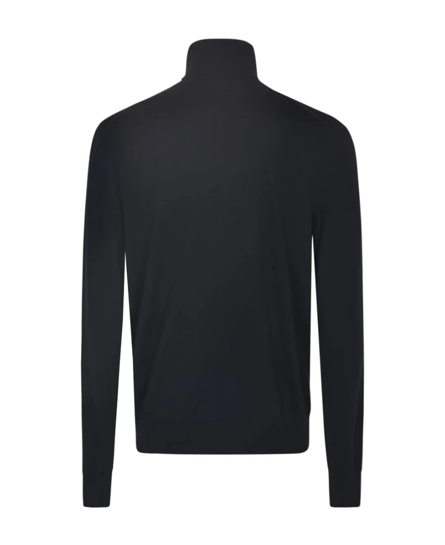Logo Engraved Roll-Neck Sweater