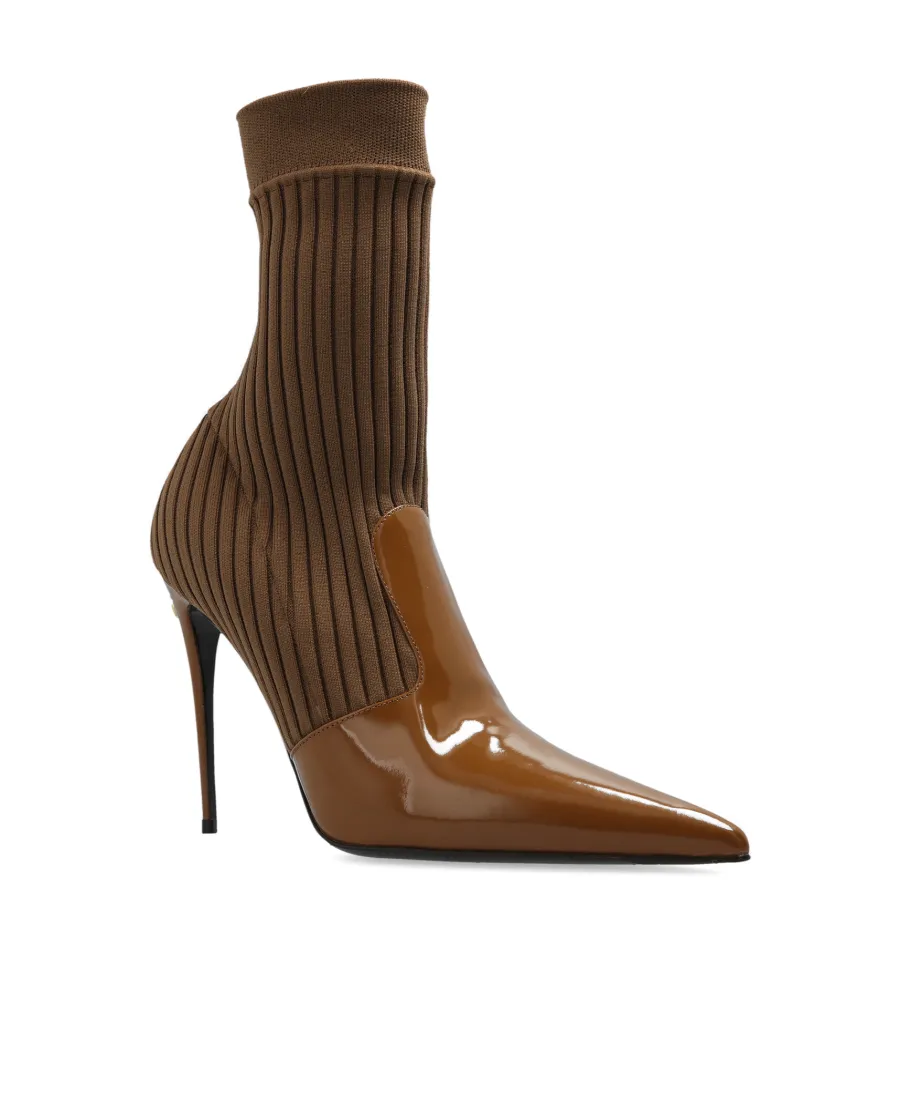 Pointed-Toe Heeled Boots
