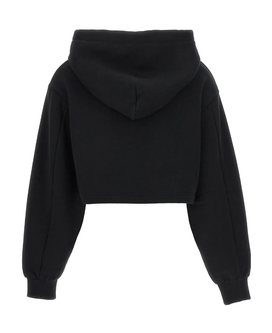 Logo Embroidered Drawstring Hoodie