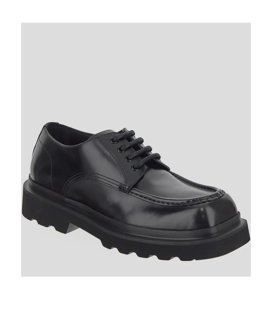 Square Toe Lace-Up Shoes