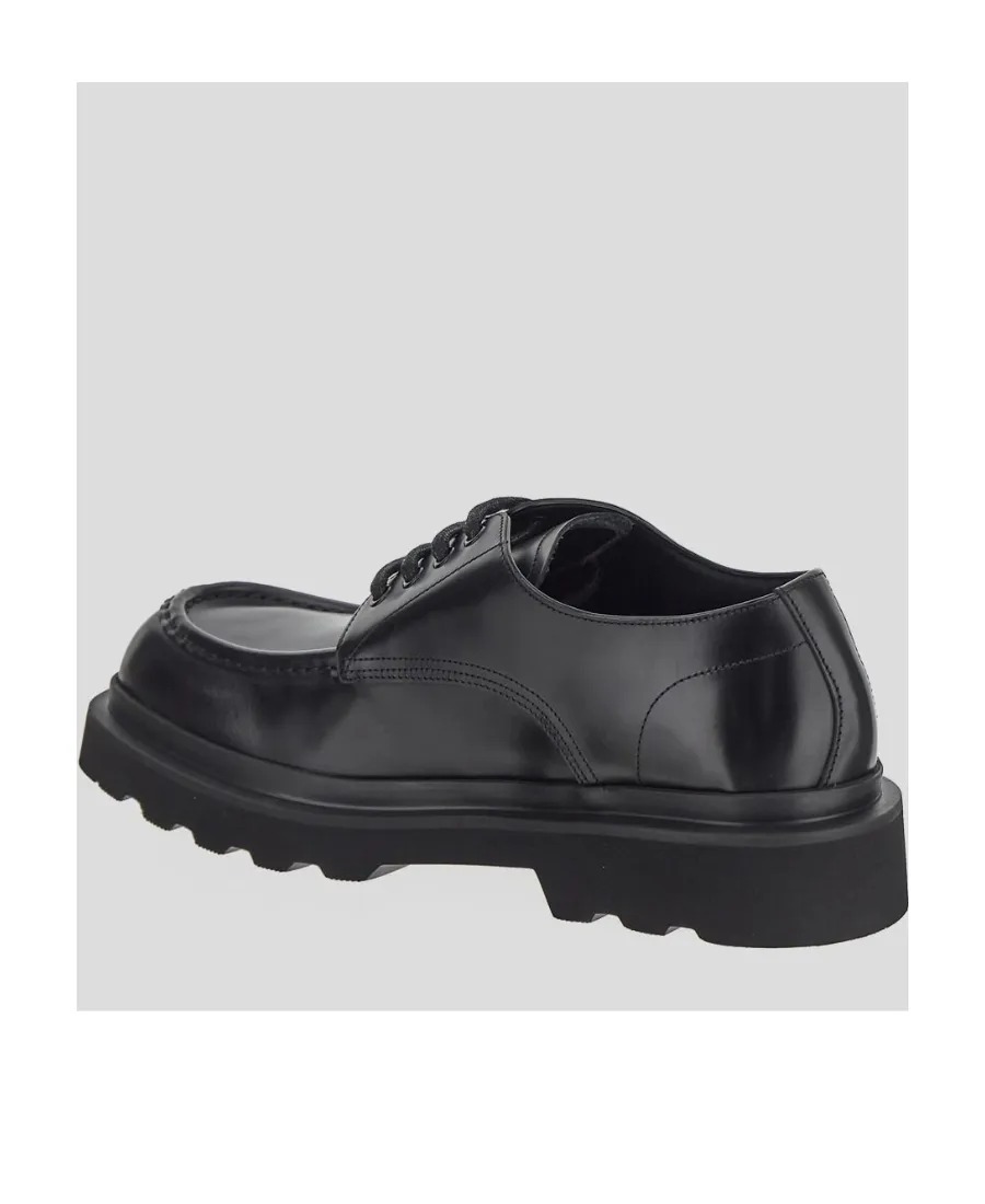 Square Toe Lace-Up Shoes