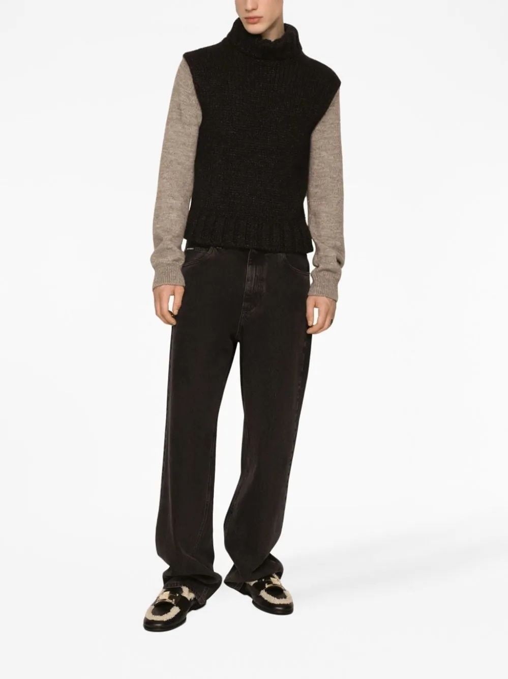 High Neck Straight Hem Jumper