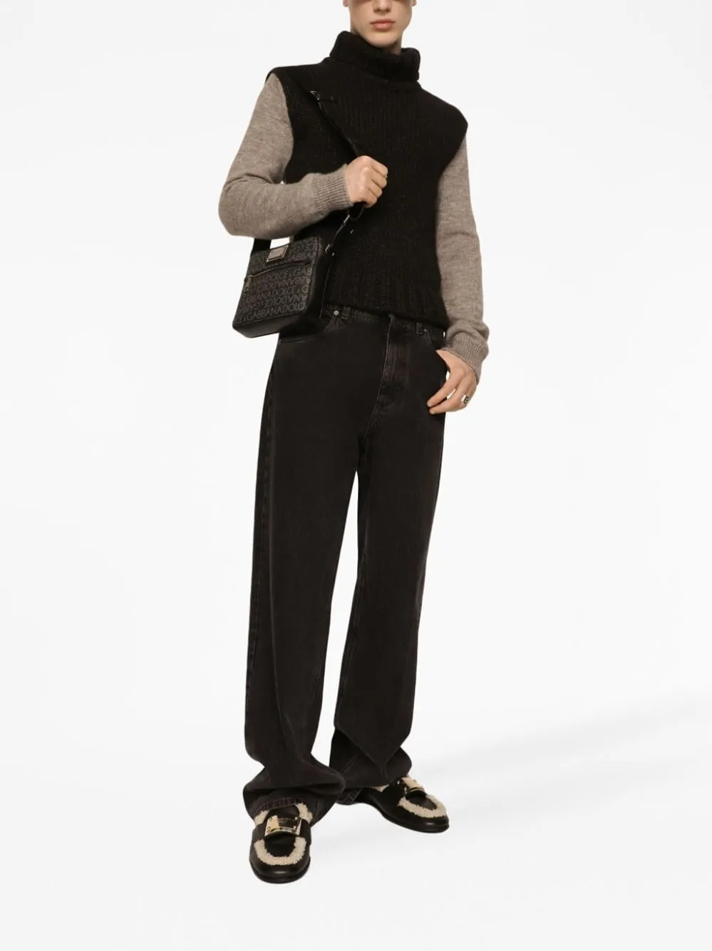 High Neck Straight Hem Jumper