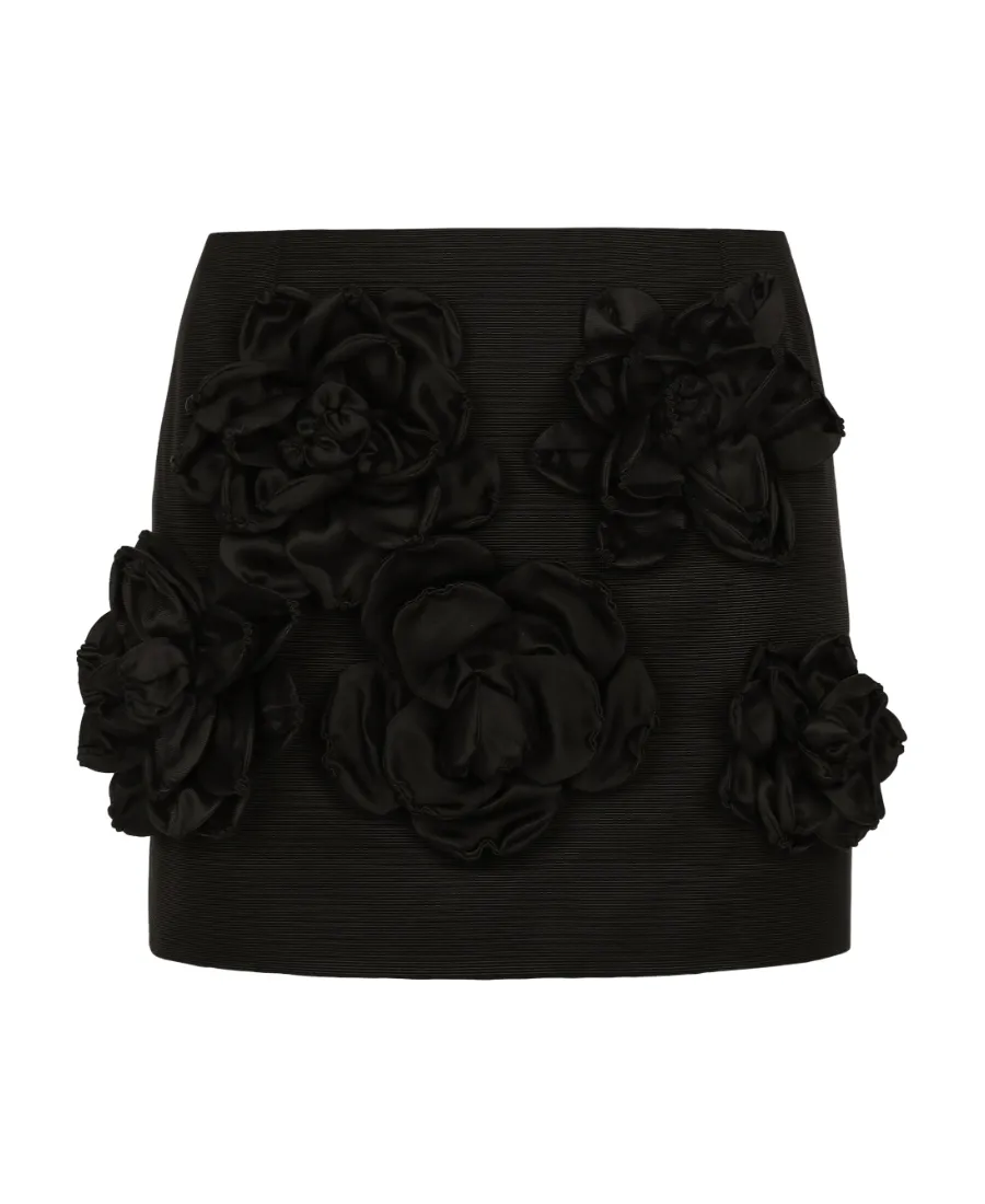 Floral Patch Mini Skirt