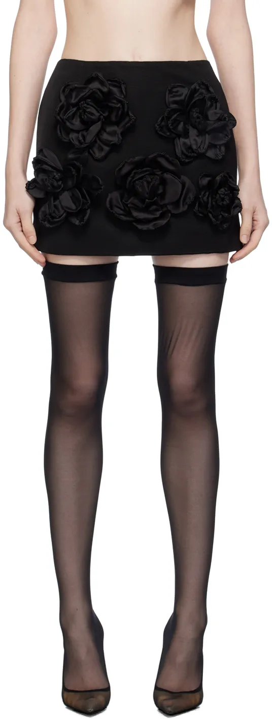 Floral Patch Mini Skirt