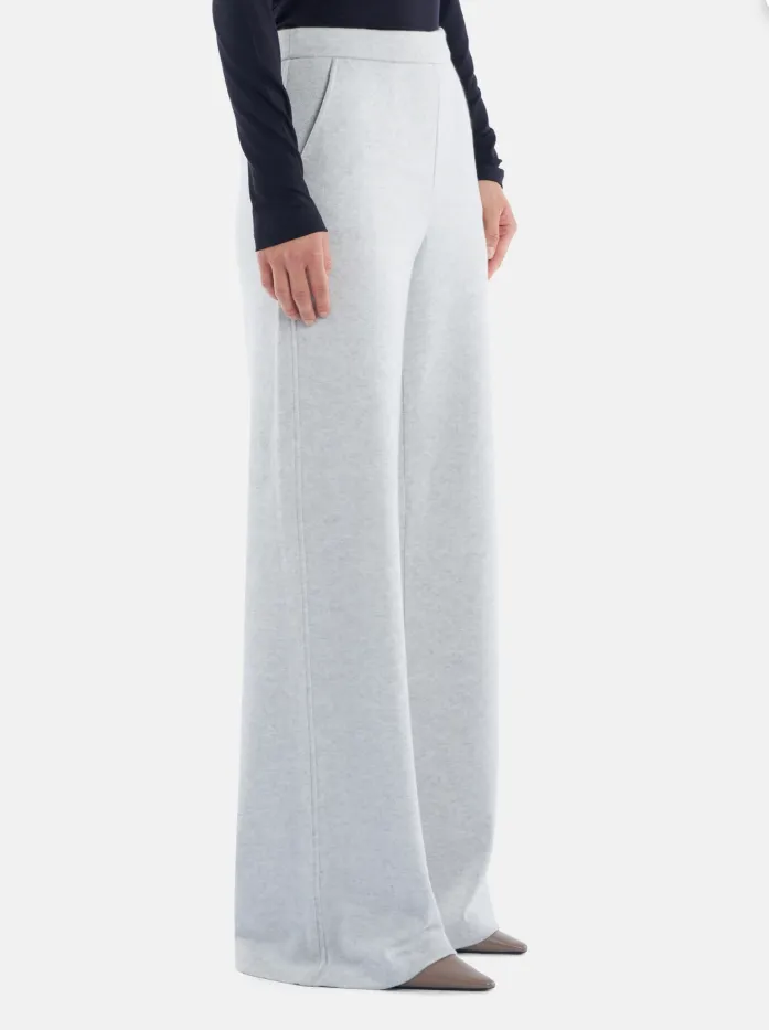 Wide-Leg Viscose Trousers