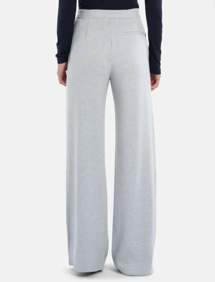 Wide-Leg Viscose Trousers