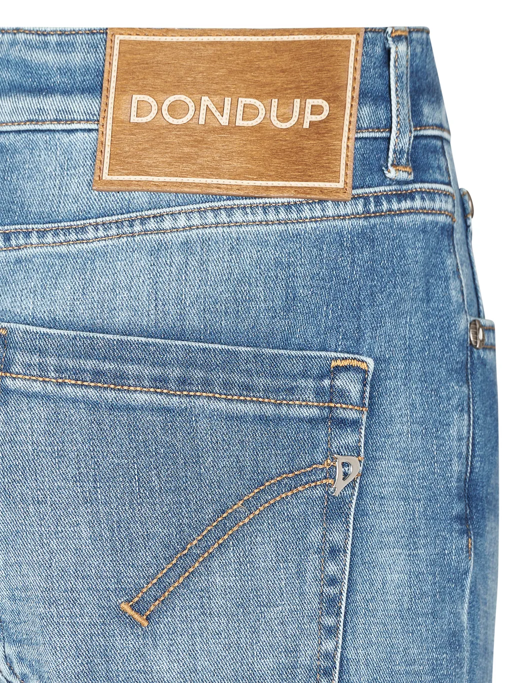 Jewel Button Straight-Leg Jeans