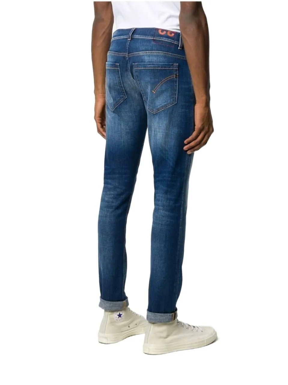 Straight-Leg Slim-Cut Jeans