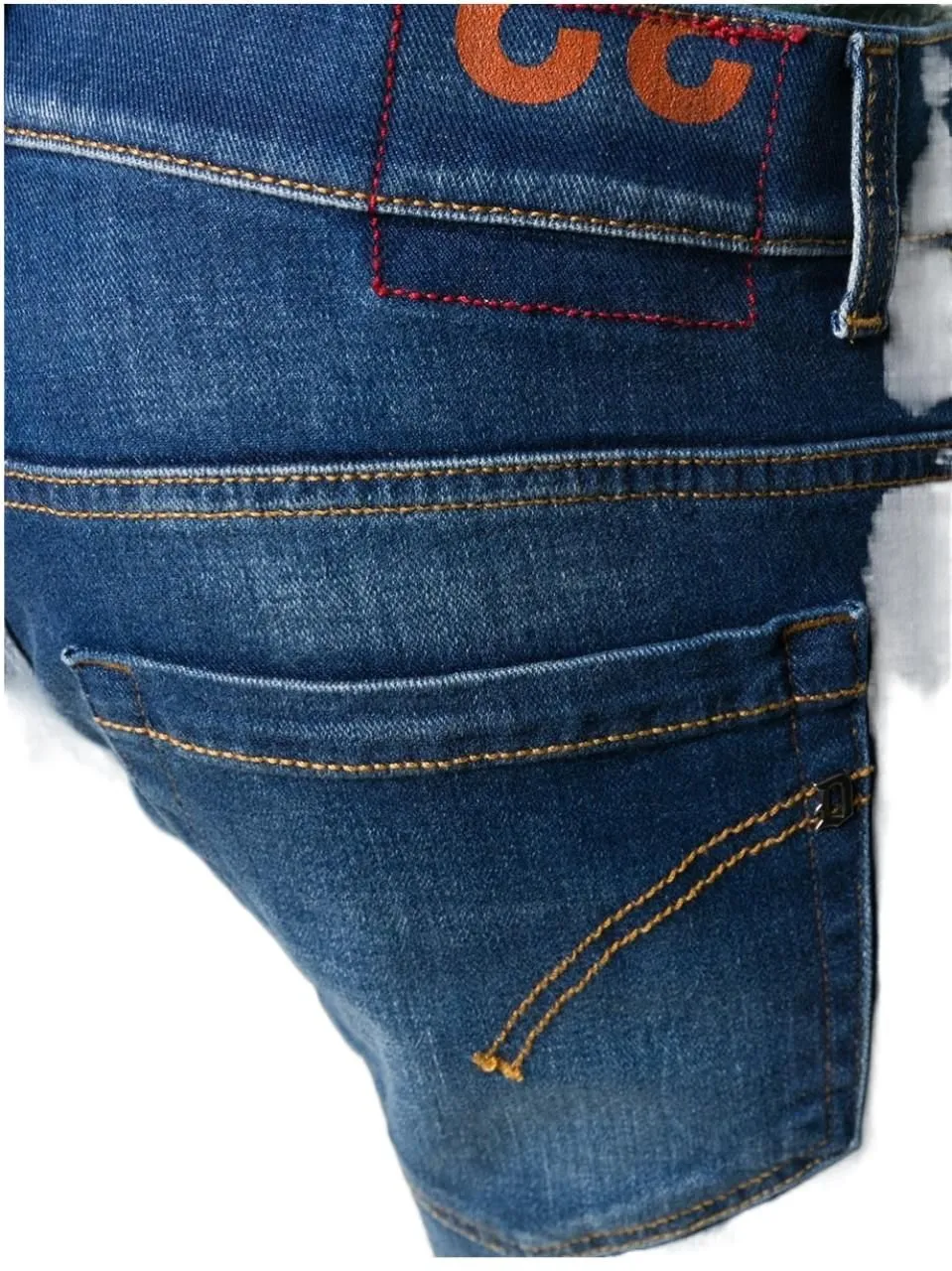 Straight-Leg Slim-Cut Jeans