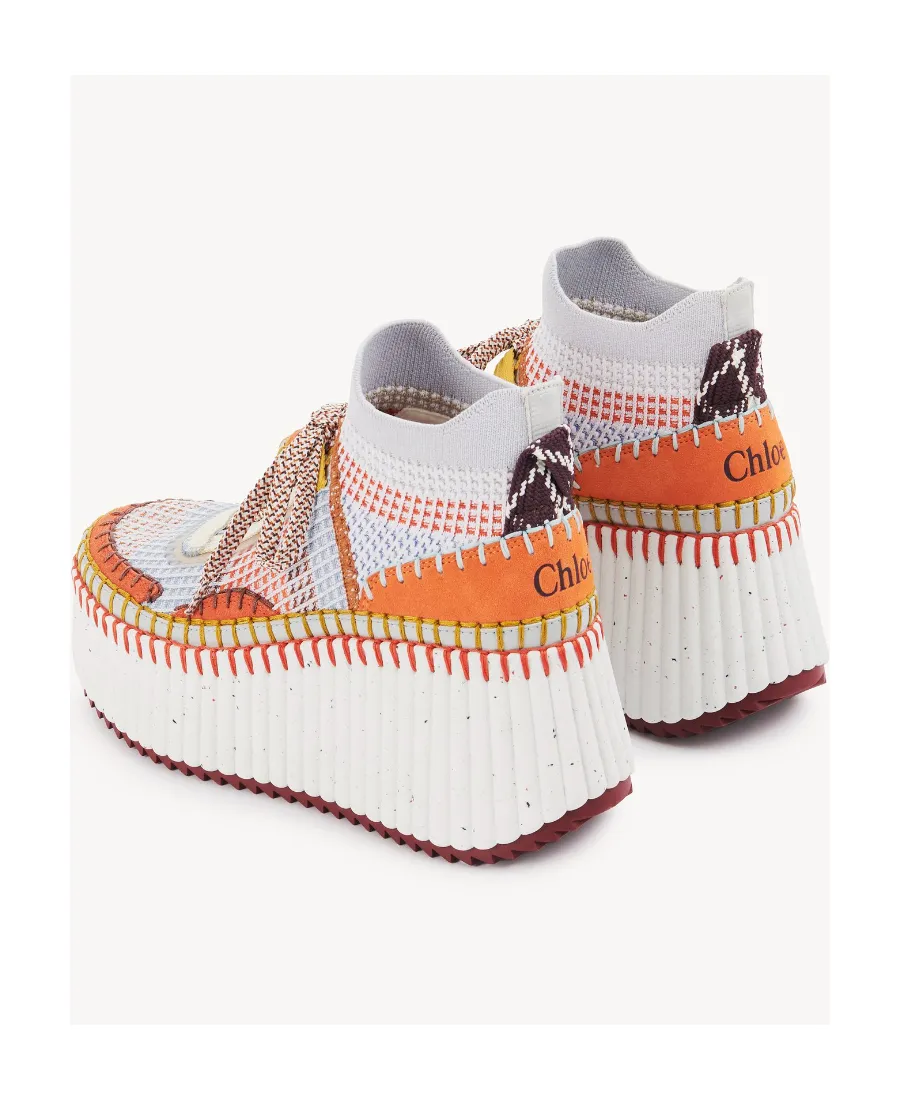 Nama Lace-Up Wedge Sneakers