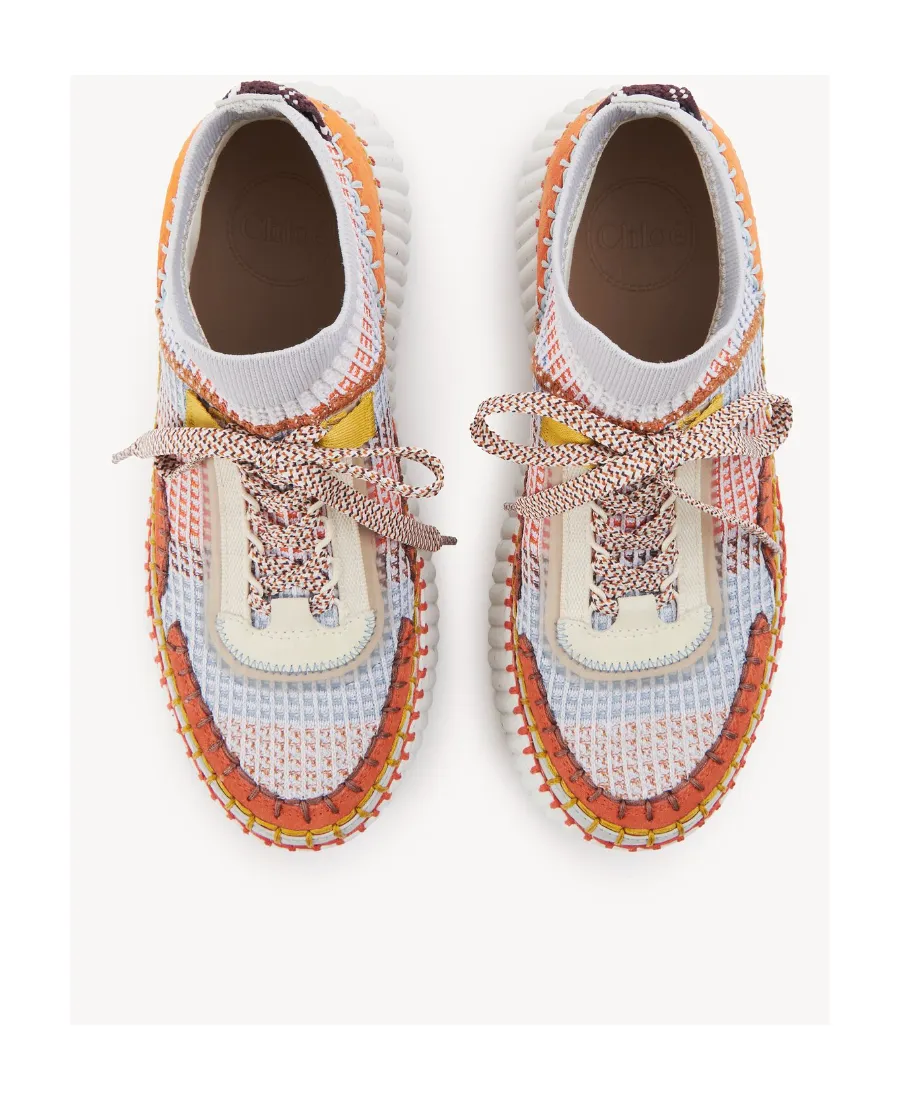 Nama Lace-Up Wedge Sneakers