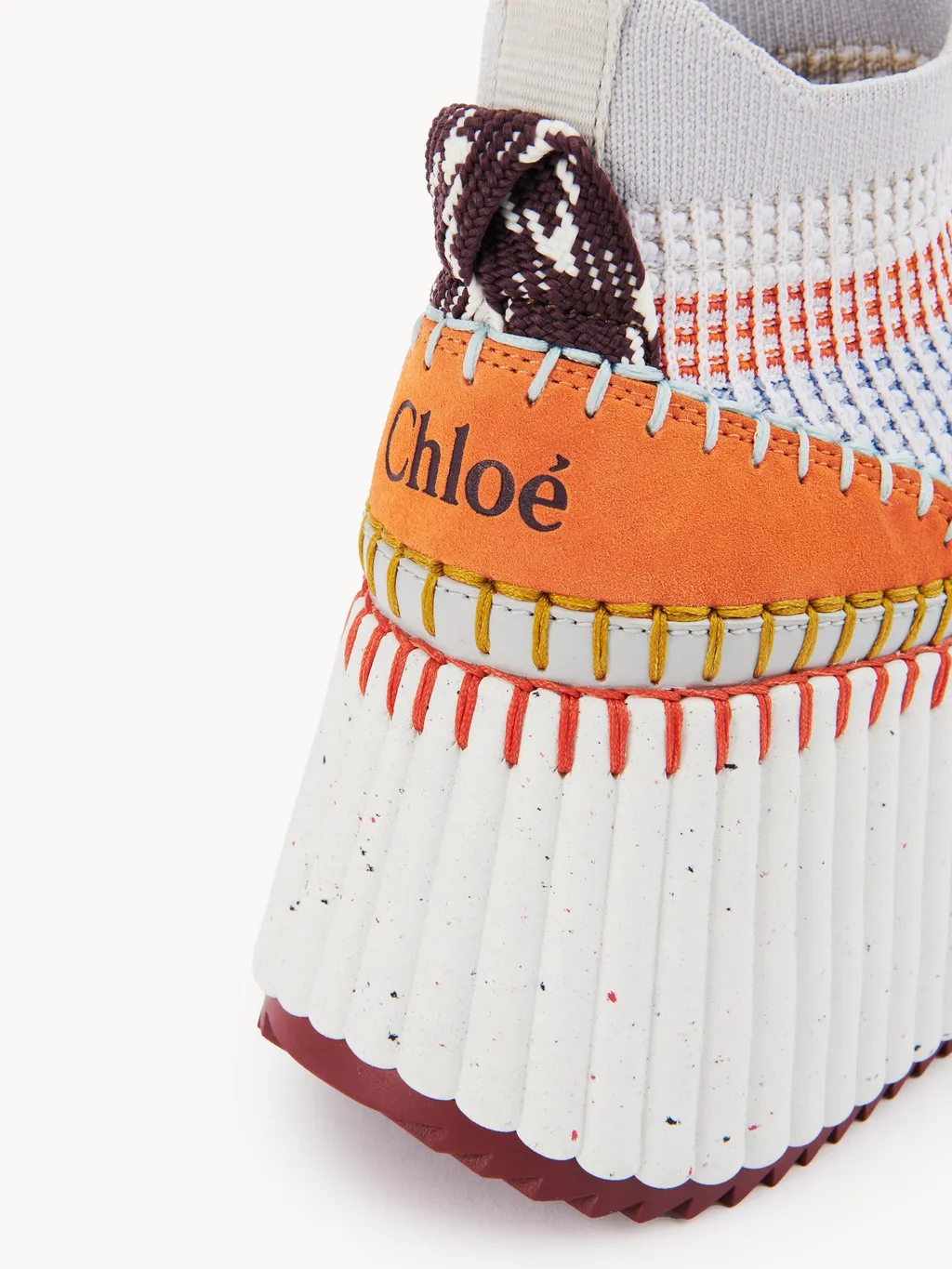 Nama Lace-Up Wedge Sneakers
