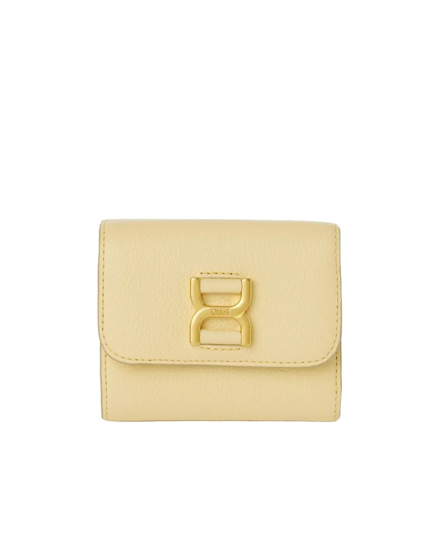 Logo Buckle Tri-Fold Wallet