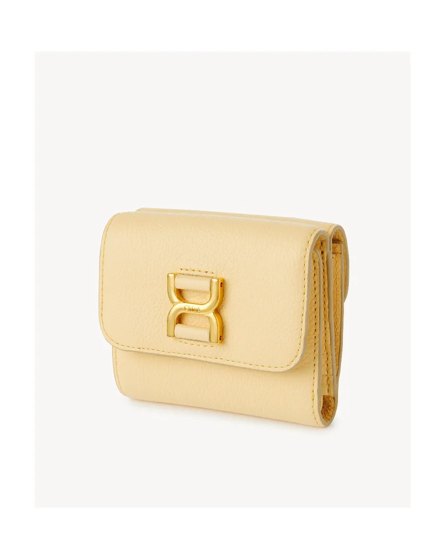 Logo Buckle Tri-Fold Wallet
