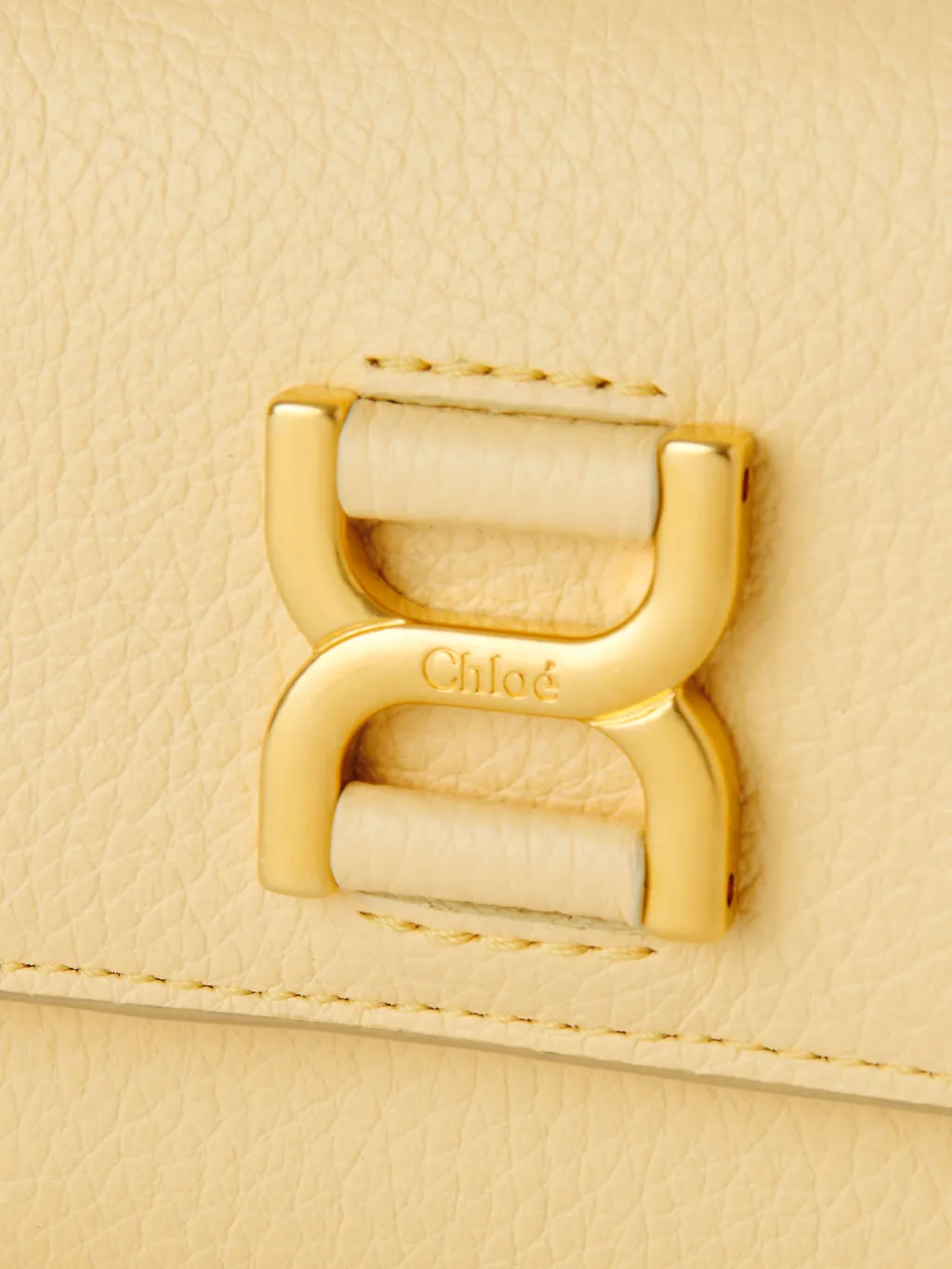 Logo Buckle Tri-Fold Wallet