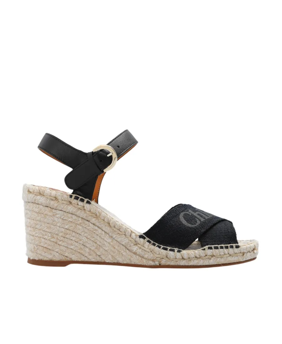 Ankle-Strapped Wedge Sandals